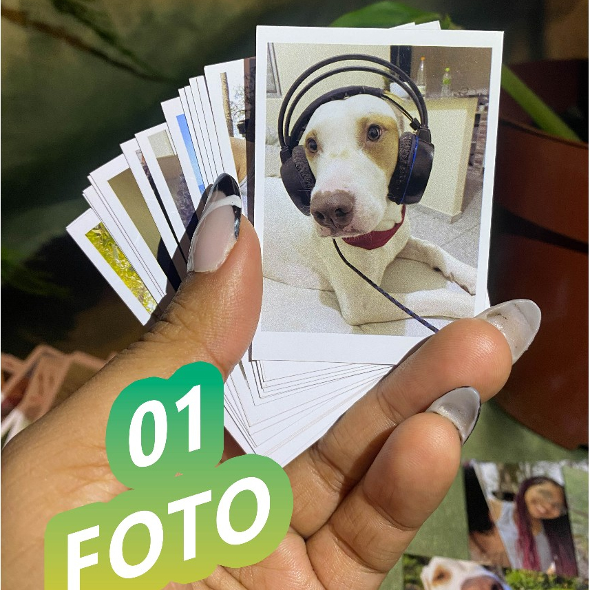 Mini Fotos Personalizadas Tamanho 7×5 com bor