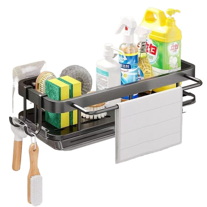 Kit ate 2 Organizador Alumínio Porta Detergente C