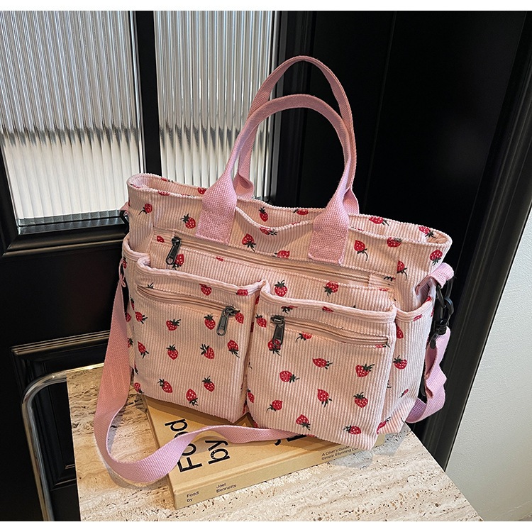 Bolsa Feminina Tote Grande Crossbody com Vários B