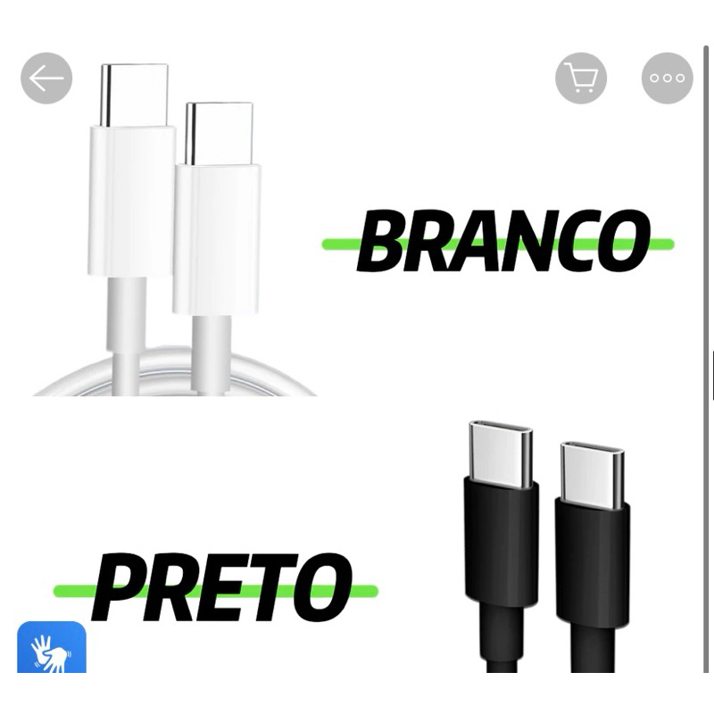 Cabo Typ C para Typ C Para Samsung Xiaomi Moot