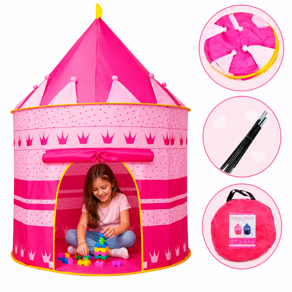 Barraca Tenda Infantil Montavel e Desmontavel Brin