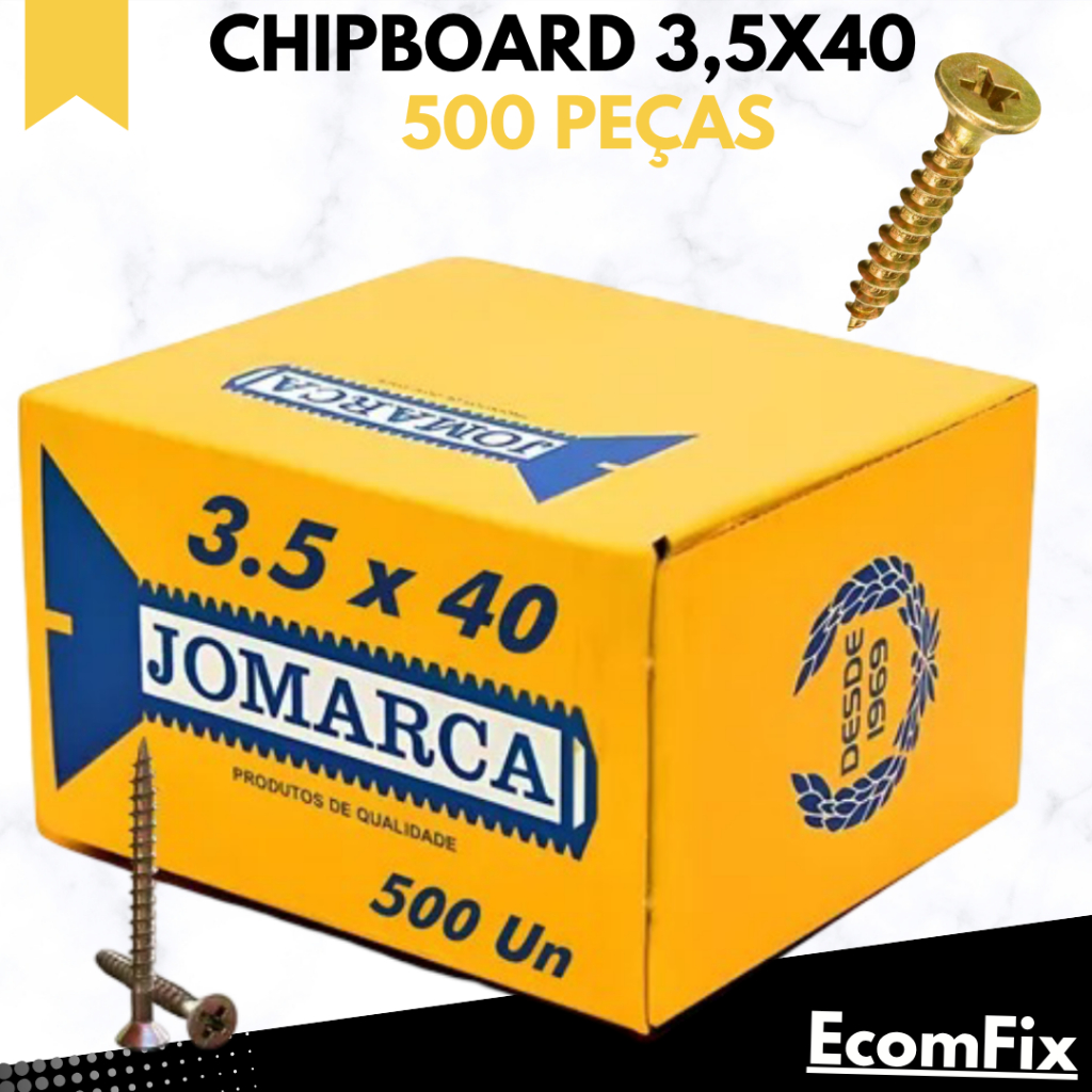 Parafuso Para Madeira Chipboard 3,5 X 40  Chata Ph