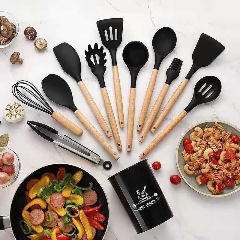 Jogo Completo de Utensílios de Cozinha de Silicon