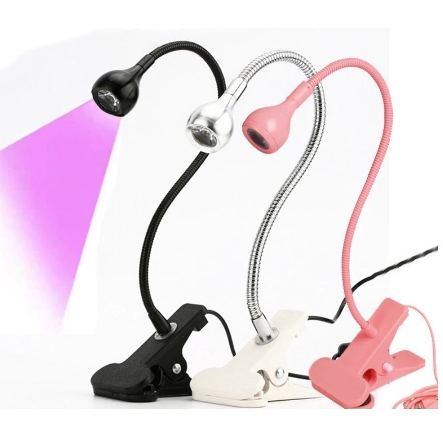 Mini Lâmpada Led USB De Mesa Com Clipe Flexível