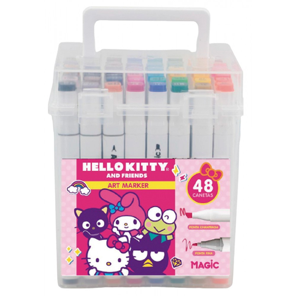 Kit Hello Kitty 48 Cores Art Marker – Caneta