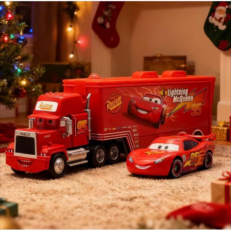 Carros Disney Pixar Metal McQueen Mack E Amigos, P