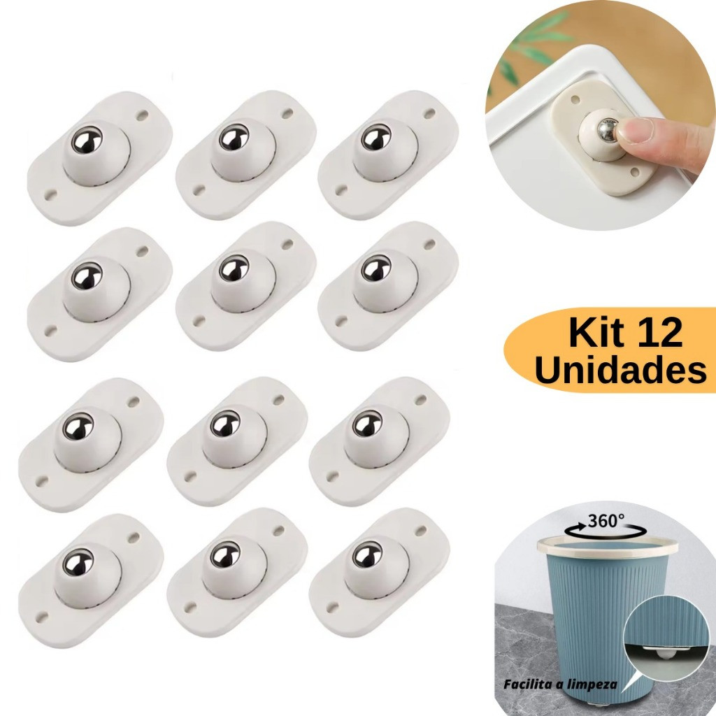 Kit Com 4/12 Rodinhas  Adesiva Conjunto  Esfera Ro