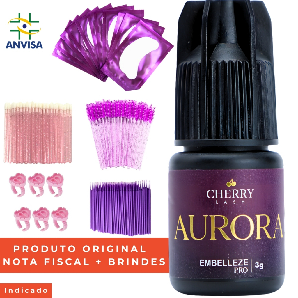 Cola Para Extensão De Cílio Cherry Lash Aurora 3