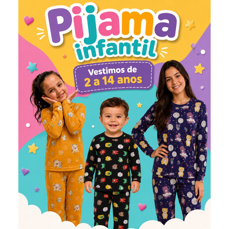 PIJAMA MANGA LONGA INFANTIL (suede)