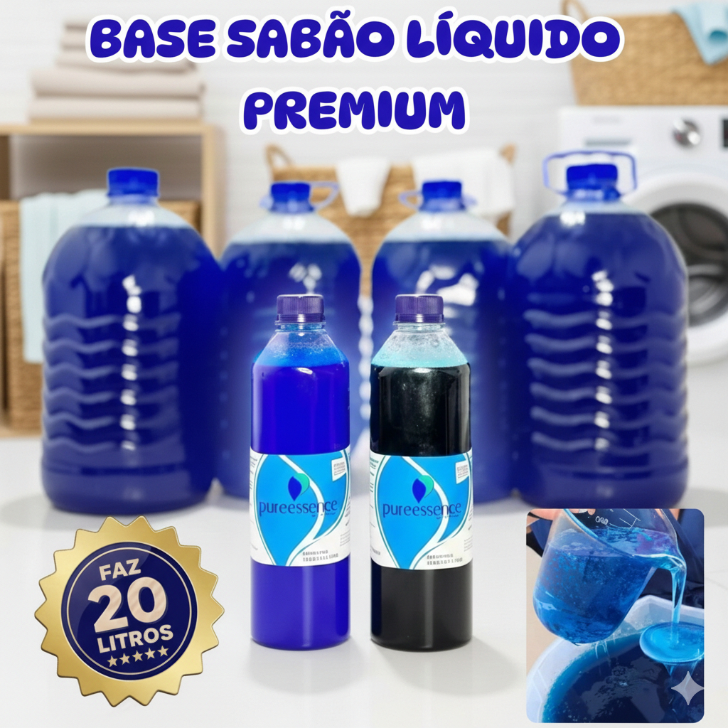 Base Sabão Líquido Faz 20L  Kit Blend Concentrad