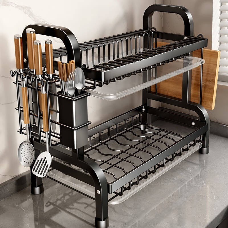 Escorredor Kitchen Rack Aço Inoxidável Organizad