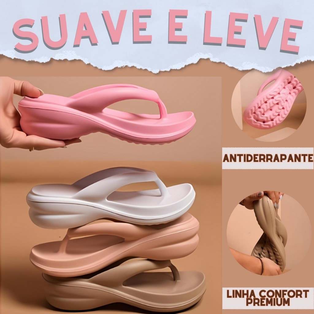 Chinelo Ortopedico Feminino  Alívio para Esporão