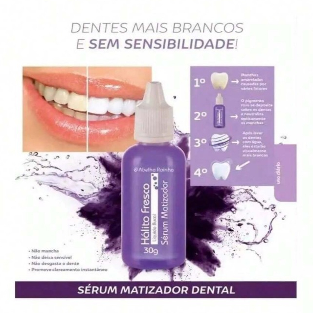 Sérum Matizador Dental 30g Hálito Fresco Dentes 