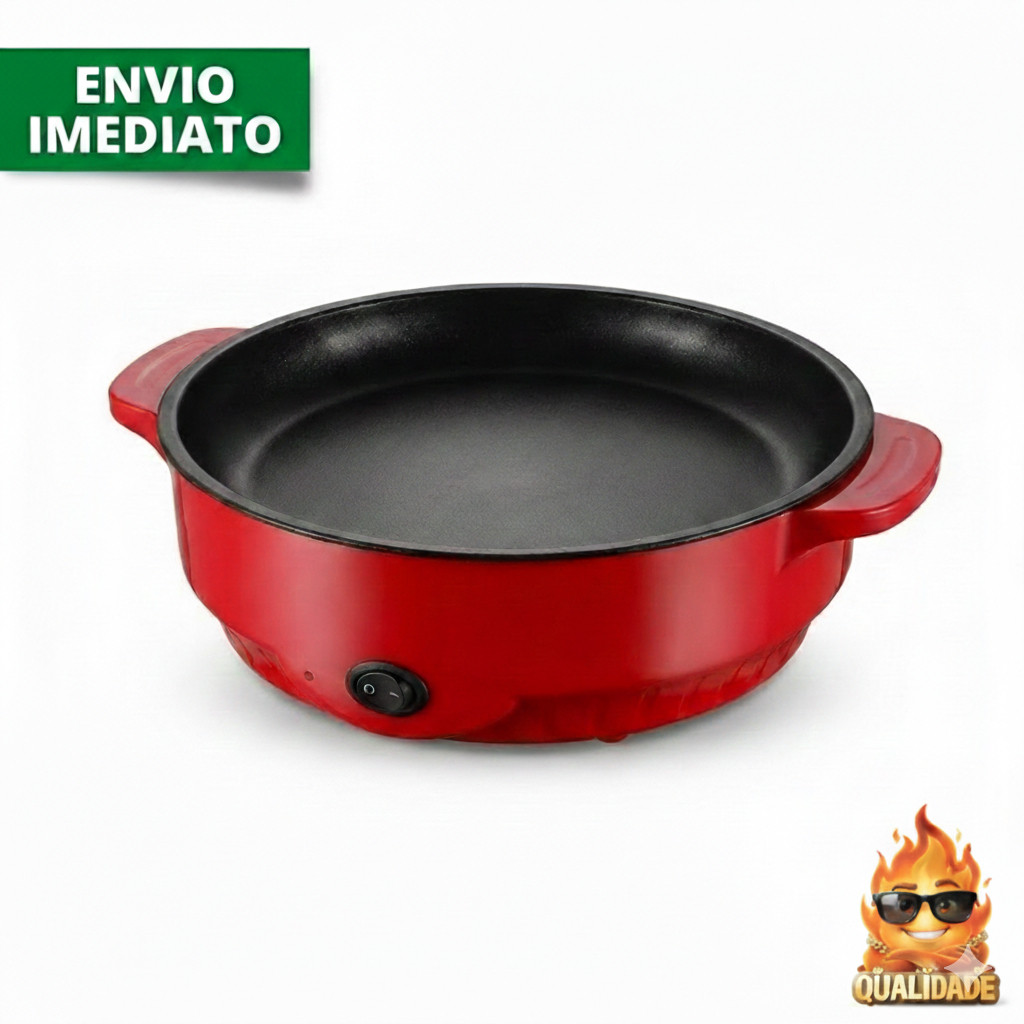 Frigideira Elétrica Grill Multifuncional Antiader