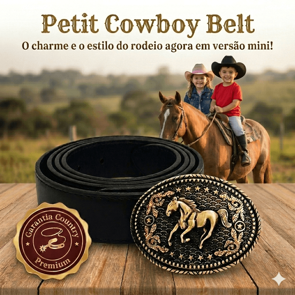 Impossível Não Amar Cinto Country Infantil Fivel