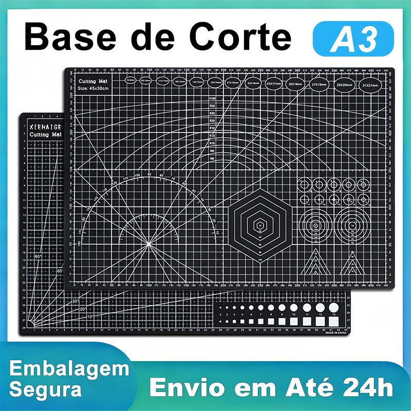 Tapete de Corte A3 45x30cm Base Dupla Face para Pa