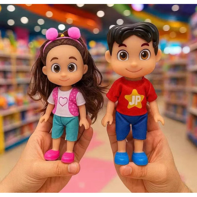 Boneca e Boneco Infantil Maria Clara e JP 16 cm &#