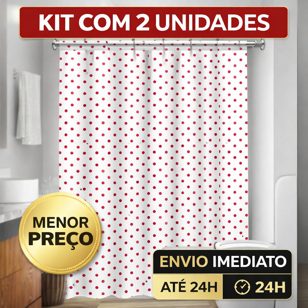 Kit 2 e 3 Cortinas Box Diversas Estampadas Uso Dir