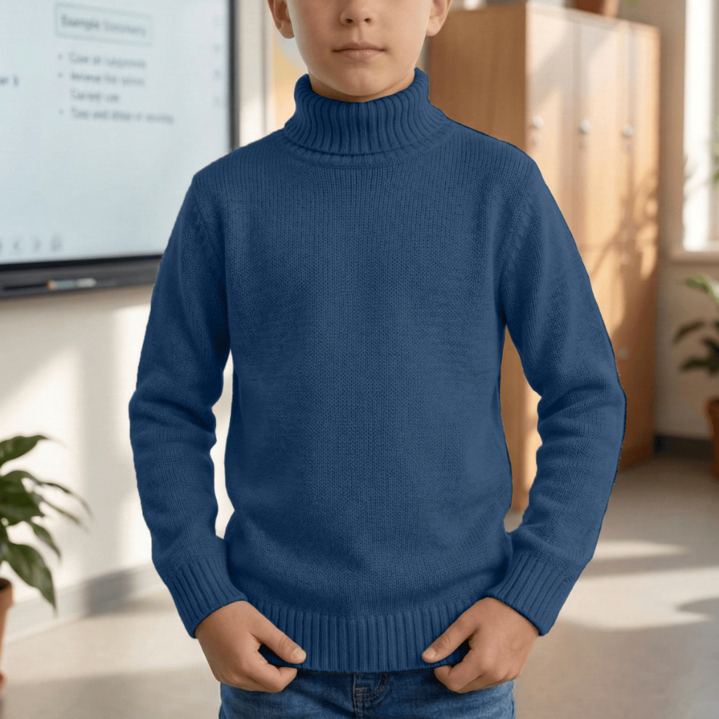 Blusa Cacharrel Infantil Masculina Gola Alta Trico