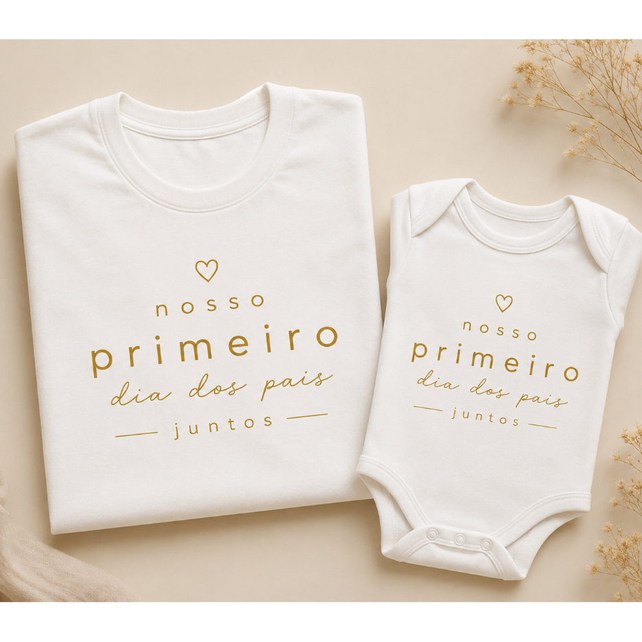 Kit Dia dos Pais Tal Pai Tal Filho (a) Camiseta Pa