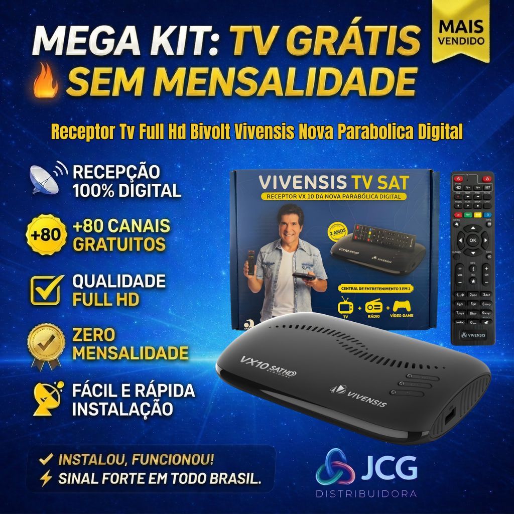 Receptor Vivensis Vx10 Nova Parabólica Digital Sa