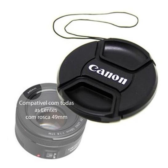 Tampa Canon Lente 50mm Stm Diâmetro 49mm Frontal 