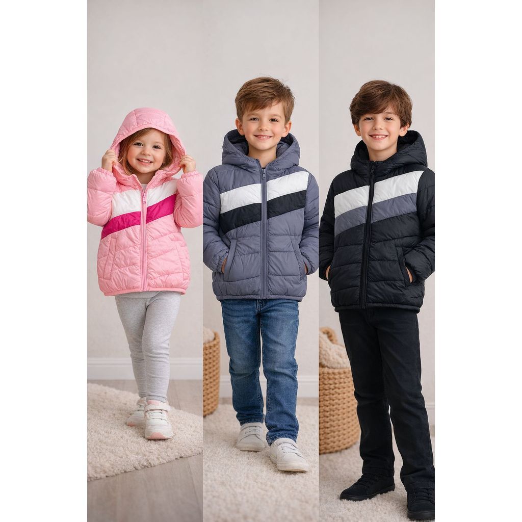 Jaqueta, Casaco Puffer Infantil Impermeável Premi