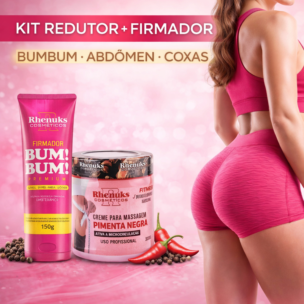 Kit Creme Gel Firmador De Bumbum Coxas Abdômen 15