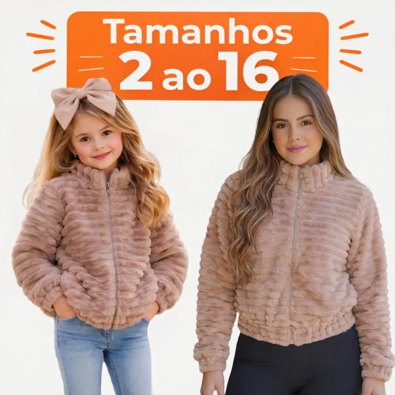 Jaqueta Feminina Bomber Aveludada Quente Inverno E
