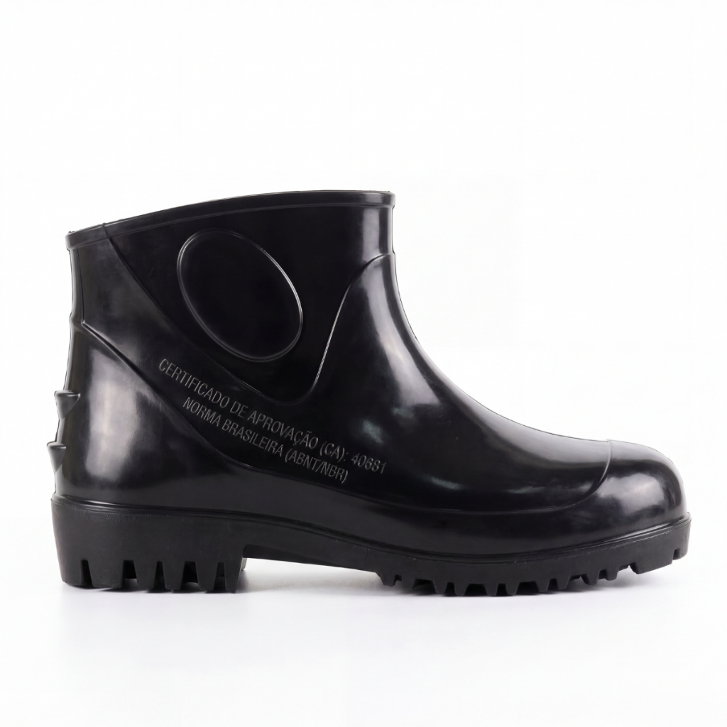 Bota Galocha PVC Impermeável Antiderrapante Cano 