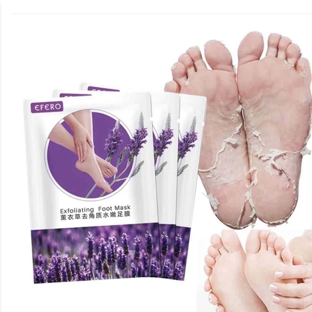 Kit 3 Máscara de Pé Meia Esfoliante Remove Pele 