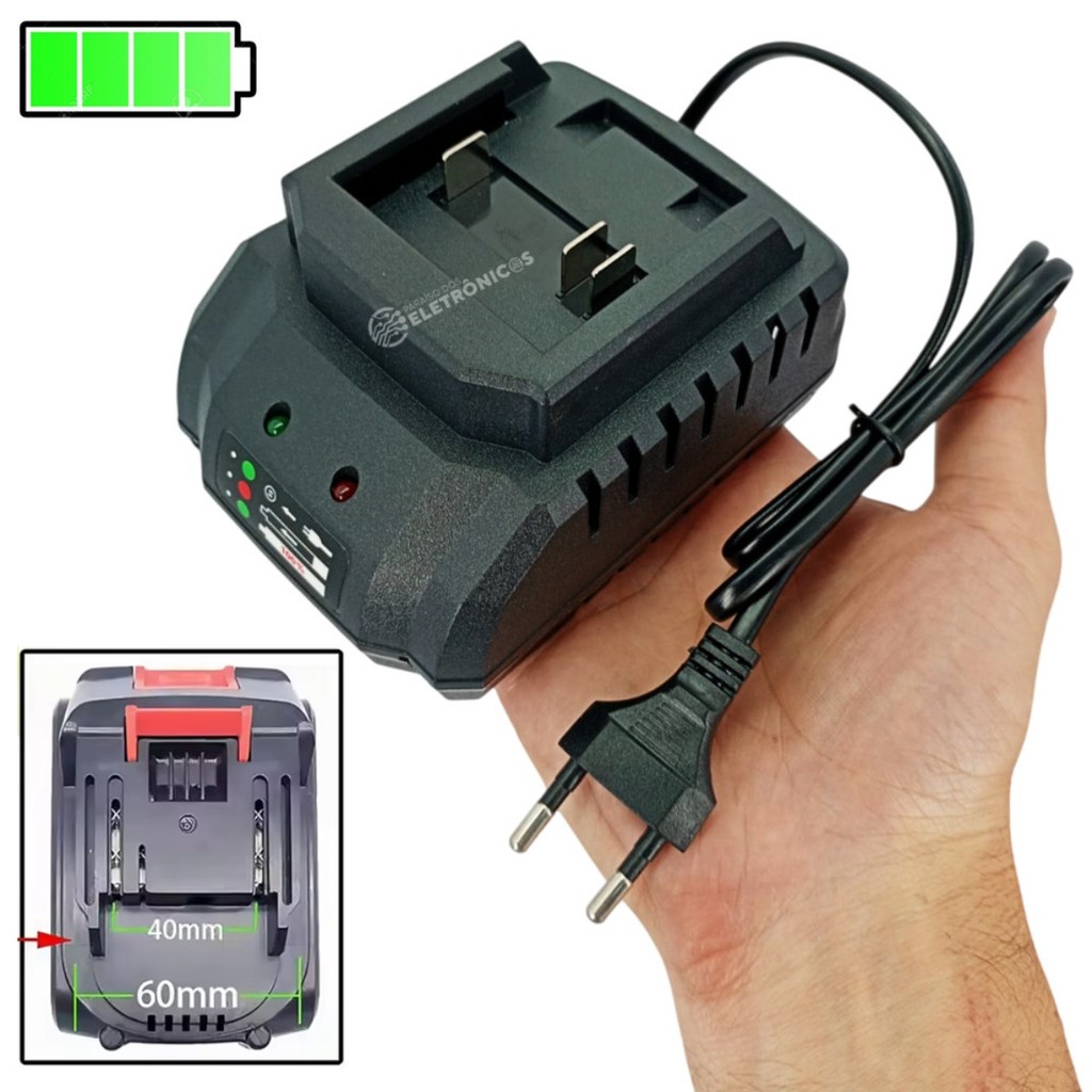 Base Carregador Rápido 21V Alta Potência para Fe