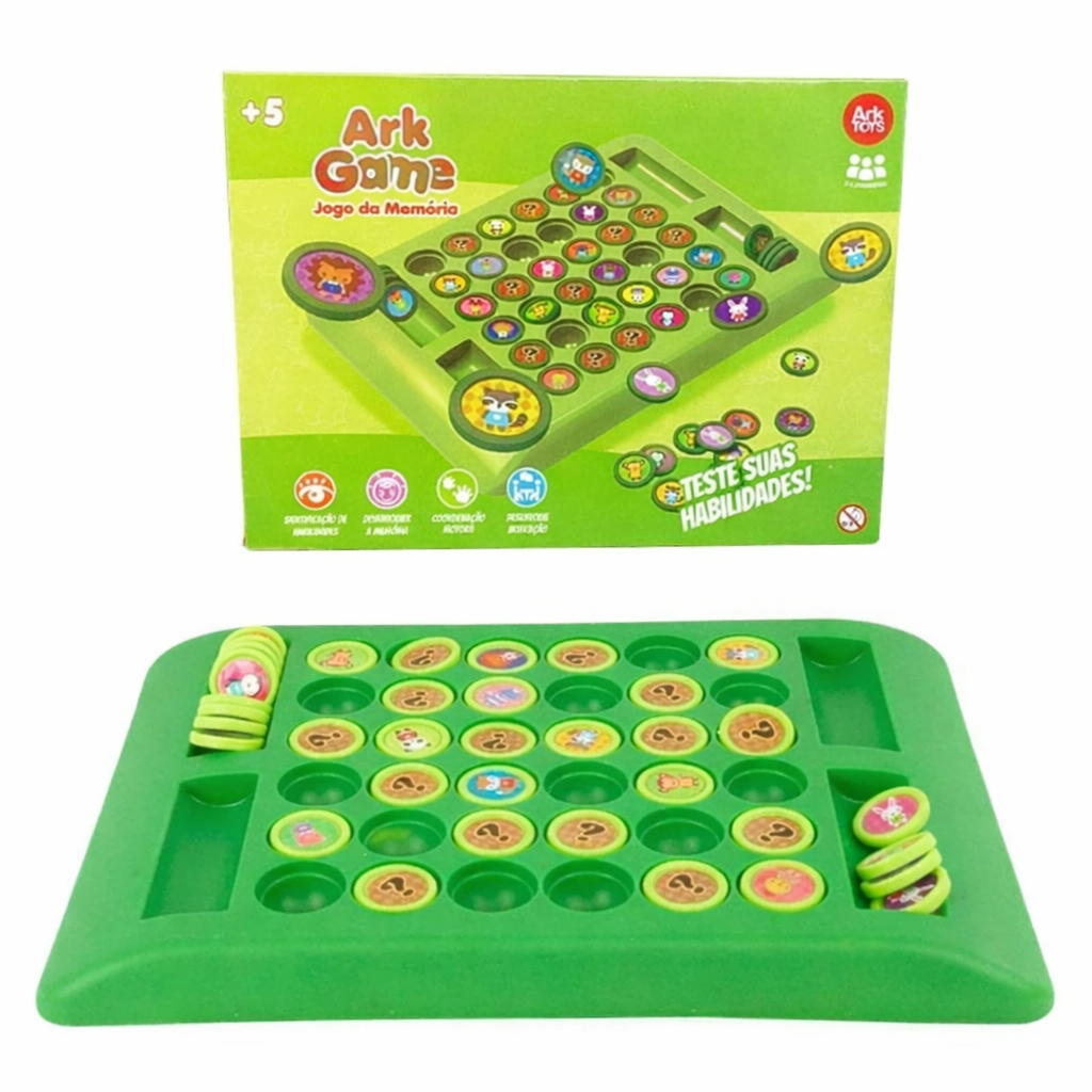Jogo da Memória Com Tabuleiro Portátil Educacion