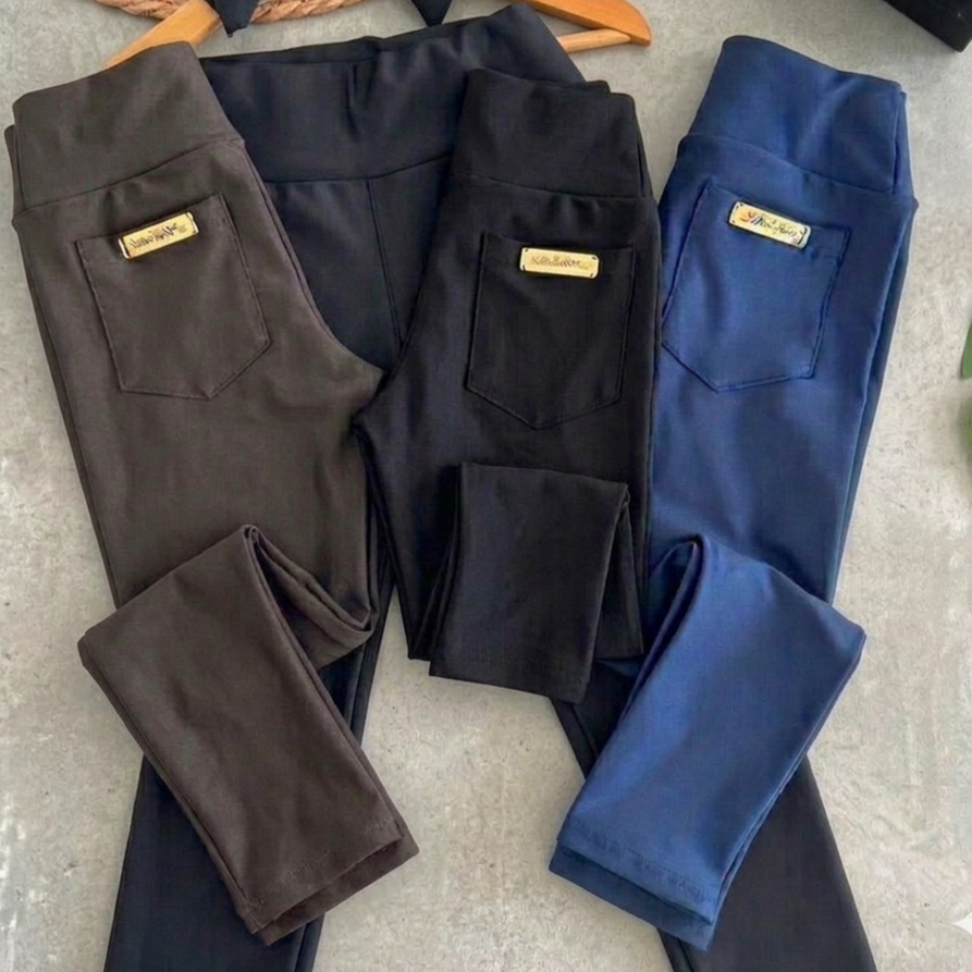 Calça Legging Infantil Suplex Flanelada Térmica
