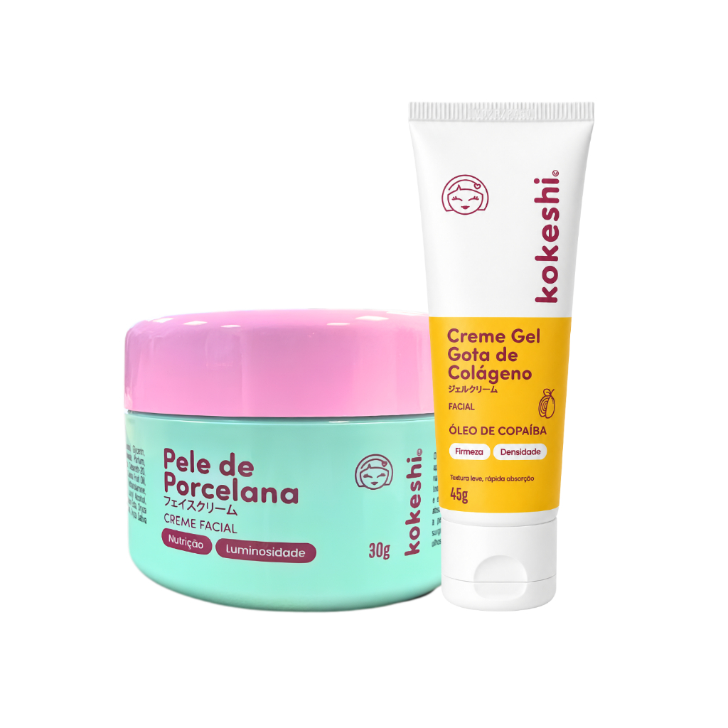 Kit Gota de Colágeno Pele de Porcelana Kokeshi Hi