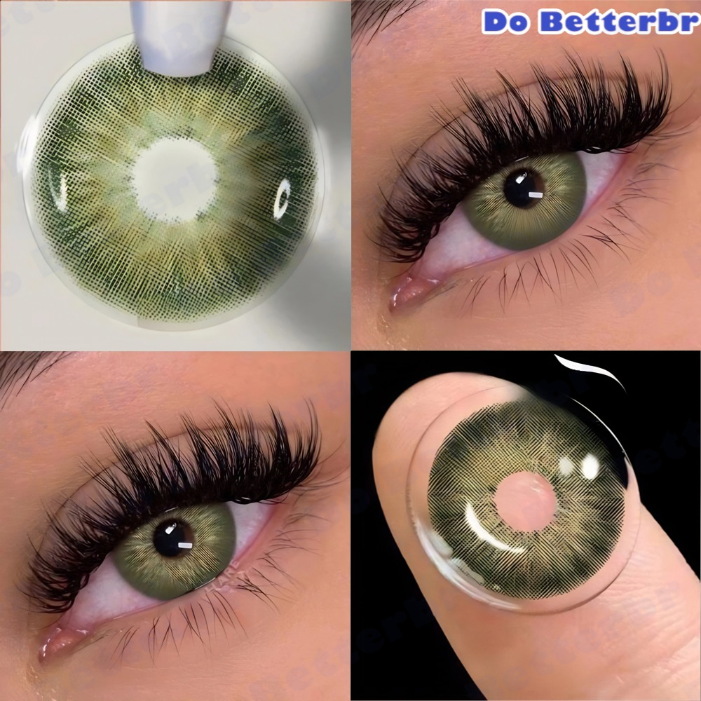 Lentes De Contato Coloridas 2pcs Contatos Colorido
