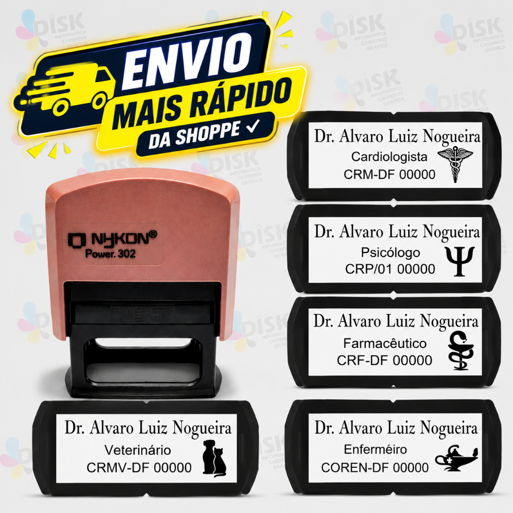 Carimbos Automático Profissionais – Modelos