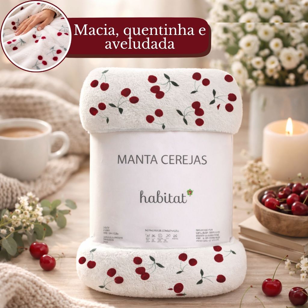 Manta Cobertor Queen Microfibra Antialérgica Soft