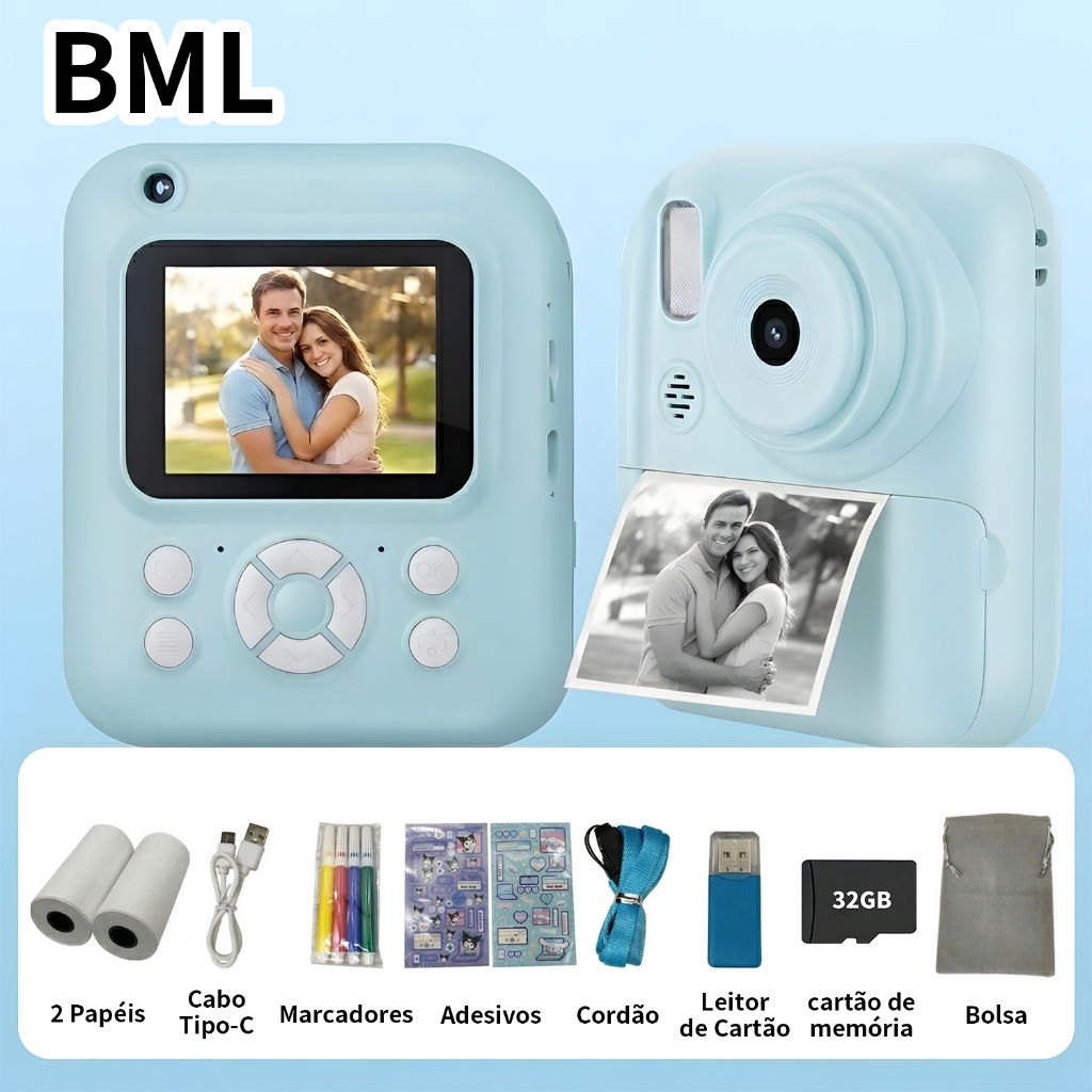 BML Câmera De Impressão Instantânea Infantil V�