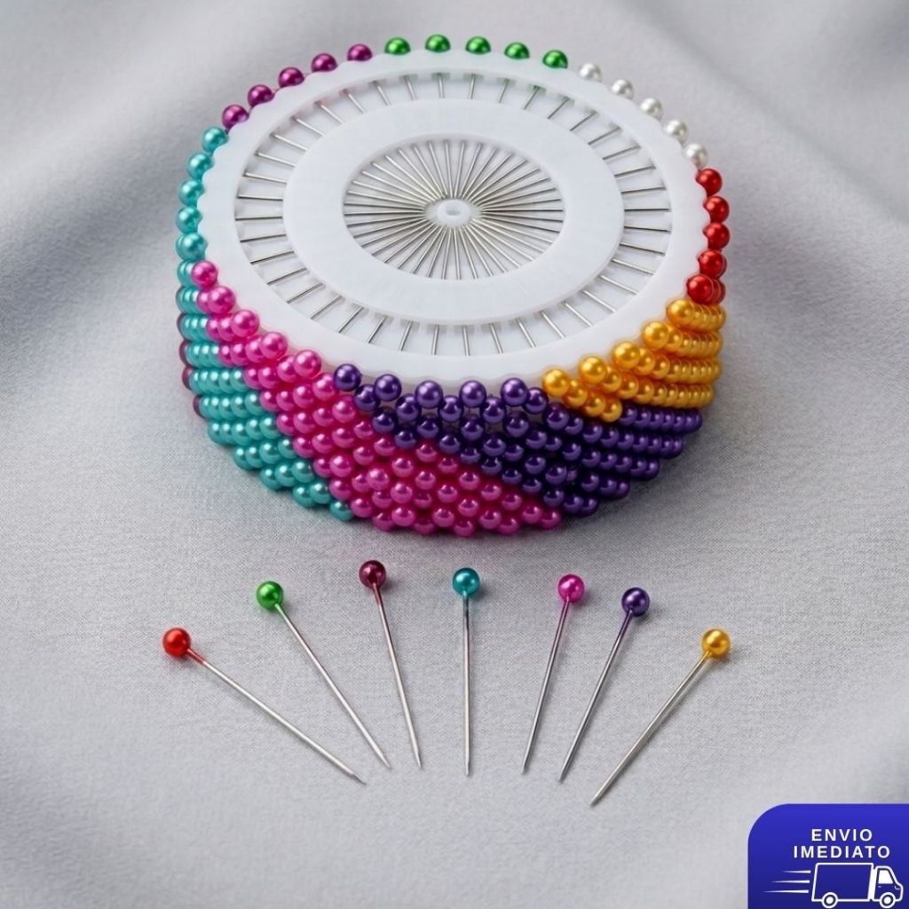 Kit 480 Alfinetes Coloridos 35mm Perfeito para Co