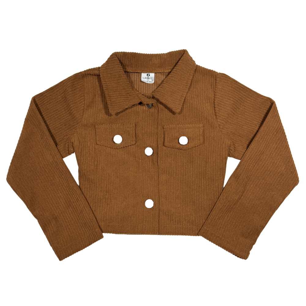 Casaco Blazer Veludo Infantil Menina Cotelê Femin