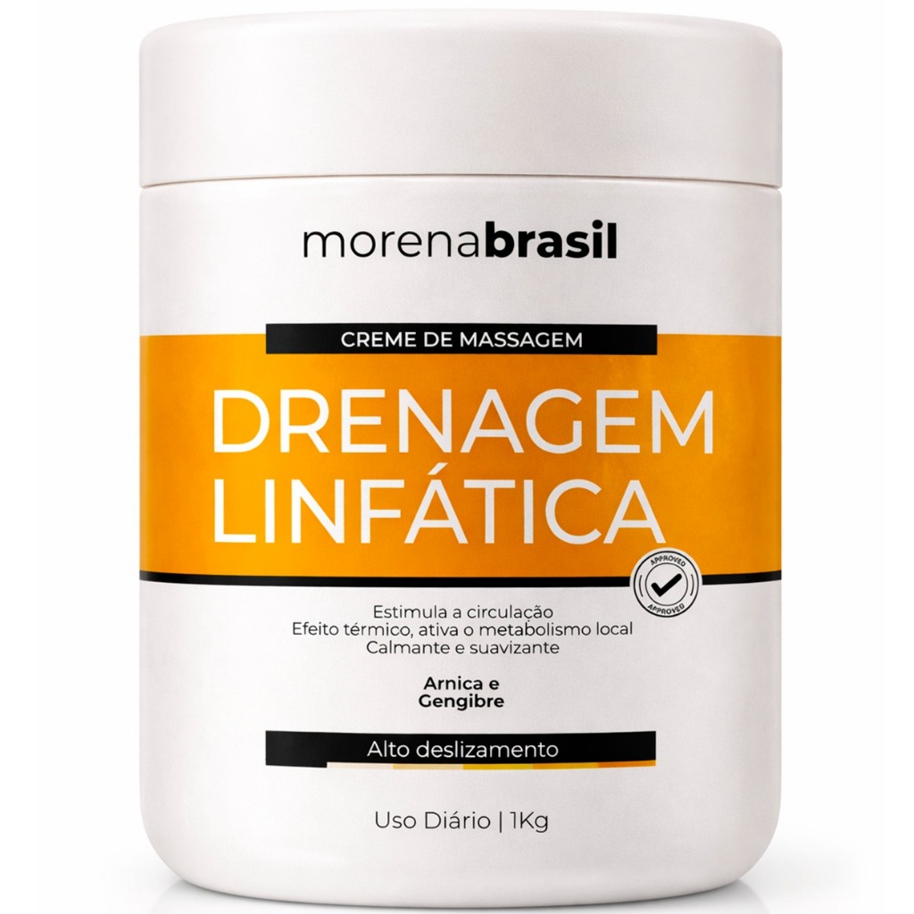 Creme De Massagem Drenagem Linfática  Morena Bras