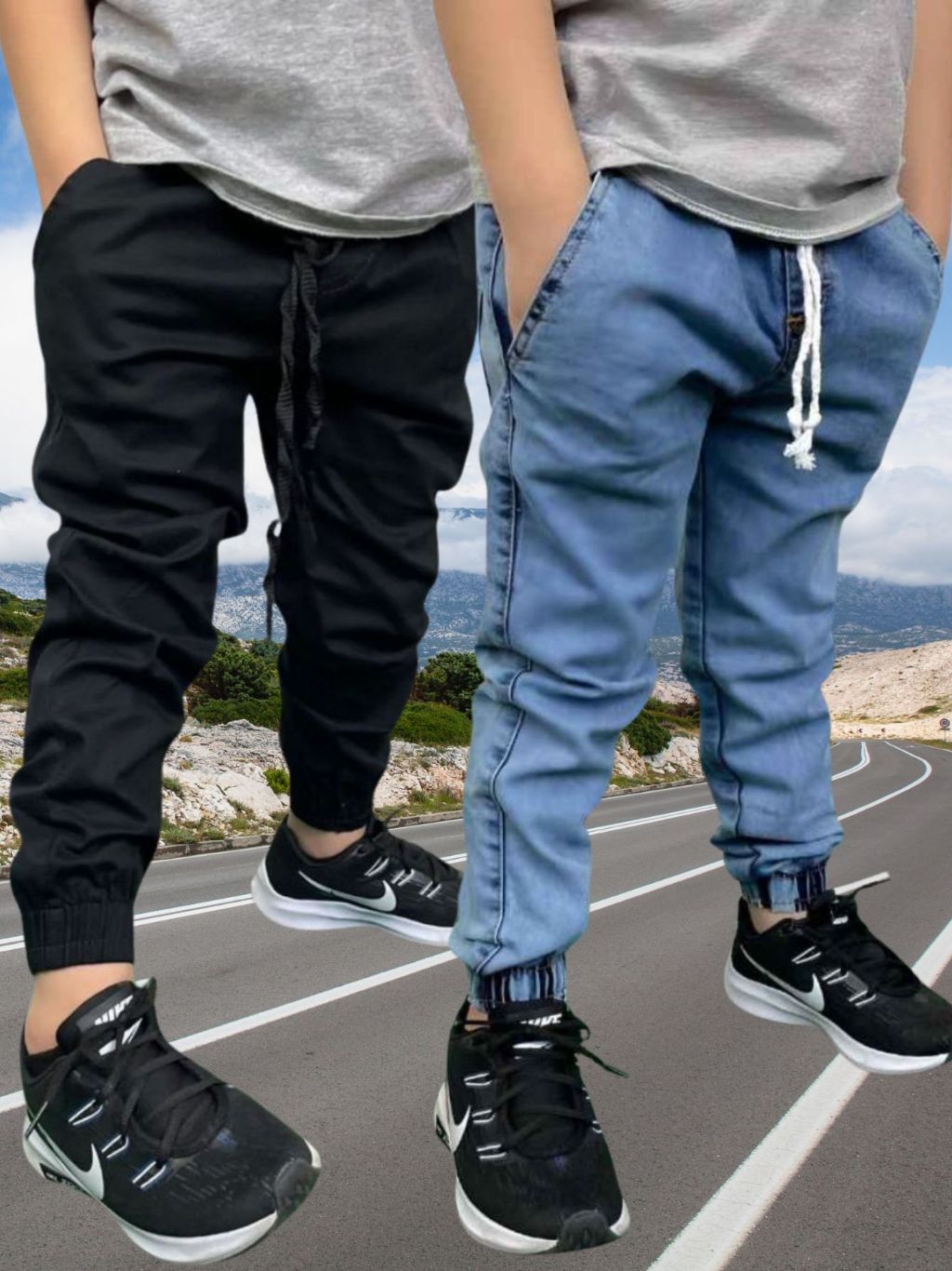 Calças Jogger Bebê Infantil Juvenil Calça de cr