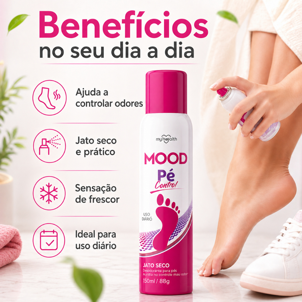 Desodorante Pés Feminino Mood Spray 150ml Jato Se