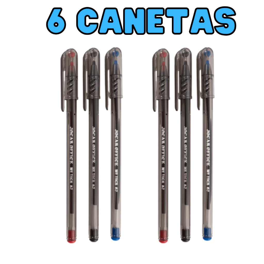Caneta esferográfica My Tech 6 Unidades Jocar Off