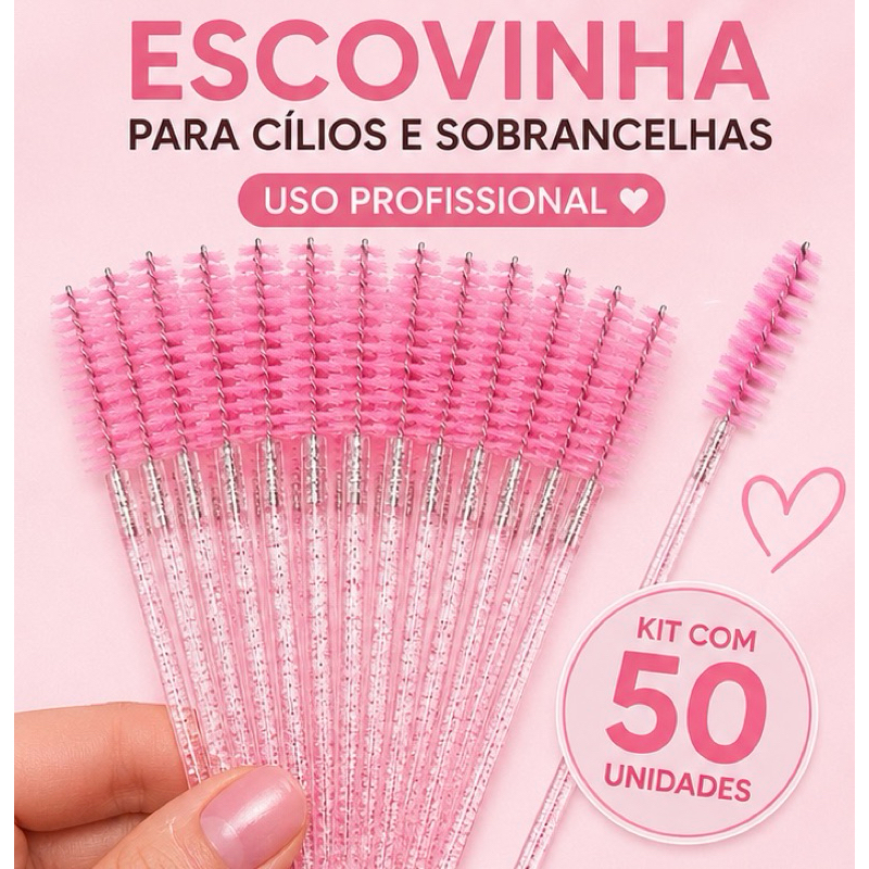 Escovinhas de Cílios e Sobrancelhas Uso Profissi