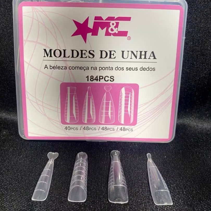 Molde F1 Unhas MEC 184 Peças  Kit 4 Modelos (Bail