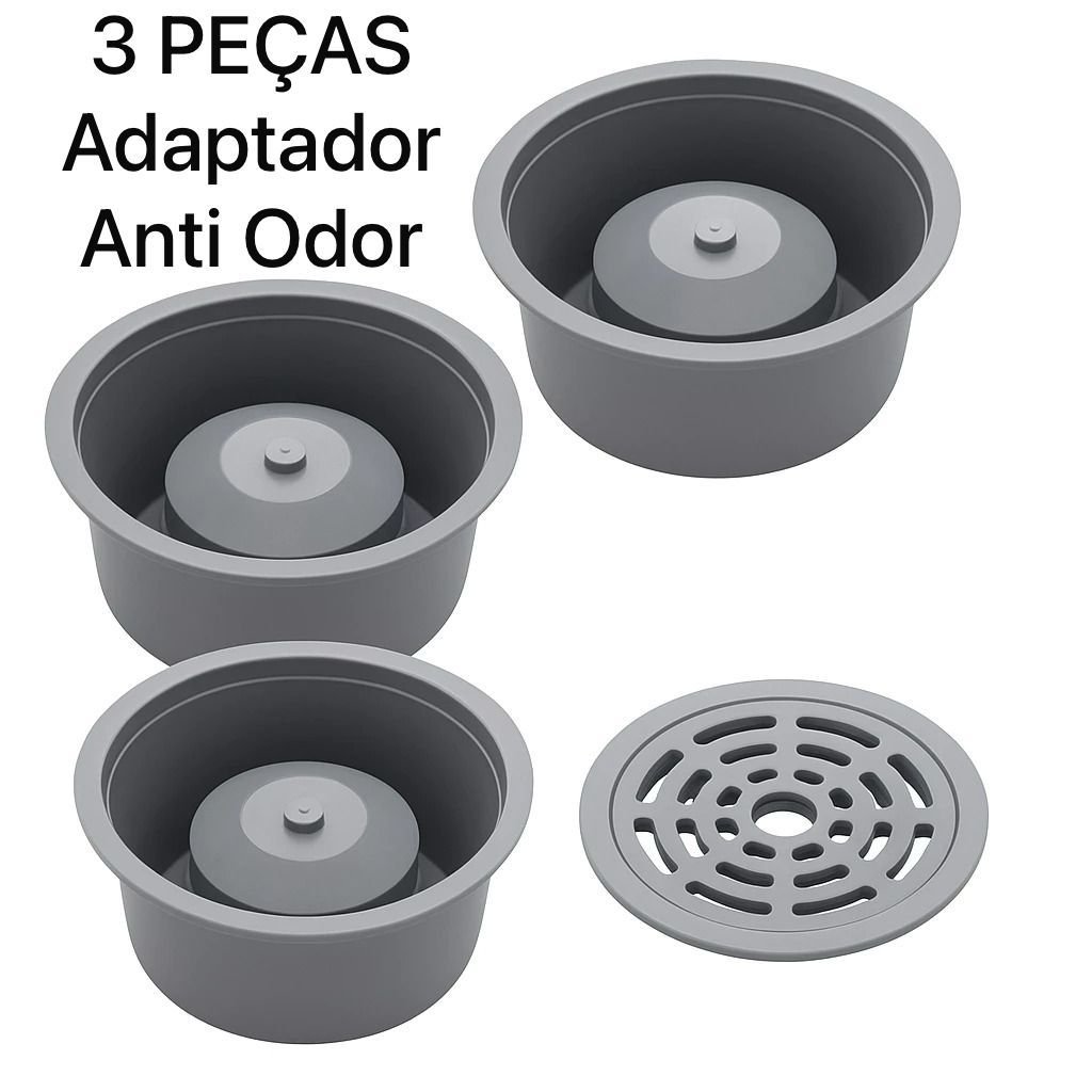 Adaptador Ralo Anti Mau Cheiro De 10cm Porta Grelh