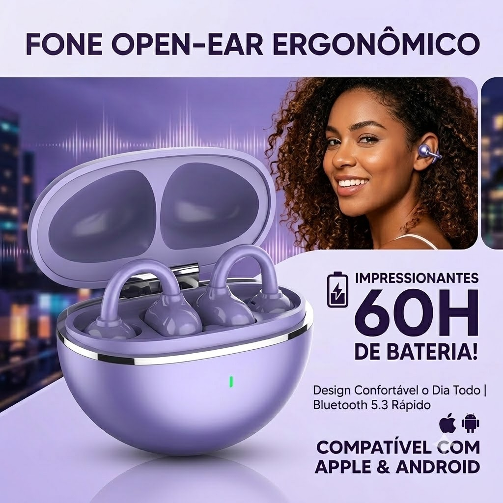 Fones de Ouvido Bluetooth Sem Fio – Gamer e 