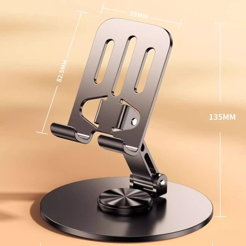 Suporte de Mesa Metal Pesado Base Giratória 360°